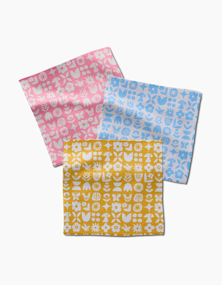 Geometry Kitchen Towel Scandi Spring Dishcloth Set