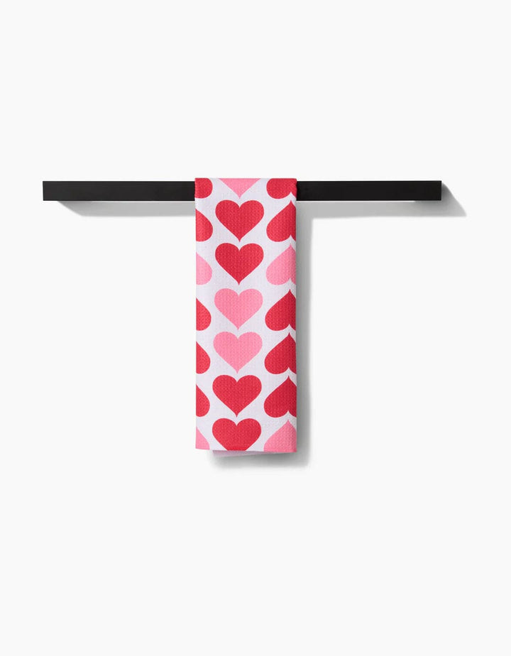 Geometry Kitchen Towels Blushing Hearts Kitchen Tea Towel