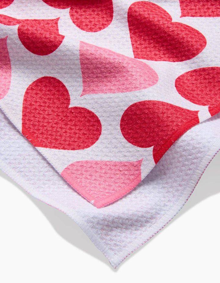 Geometry Kitchen Towels Blushing Hearts Kitchen Tea Towel