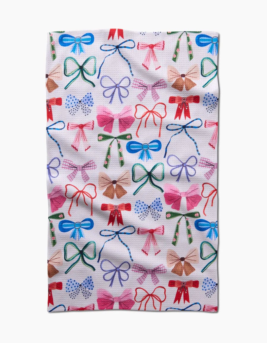 Geometry Kitchen Towels Bows Kitchen Tea Towel