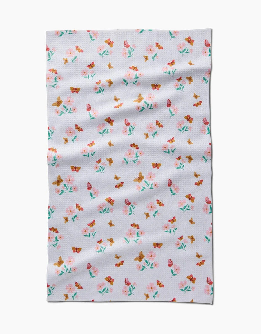 Geometry Kitchen Towels Butterfly Garden Kitchen Tea Towel