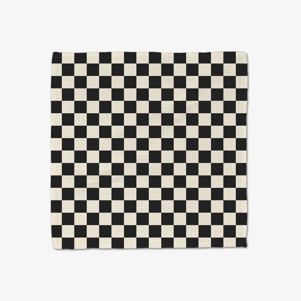 Geometry Kitchen Towels Checkered Washcloth Set