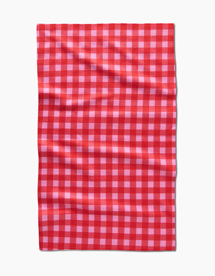 Geometry Kitchen Towels Cherry Gingham Kitchen Tea Towel