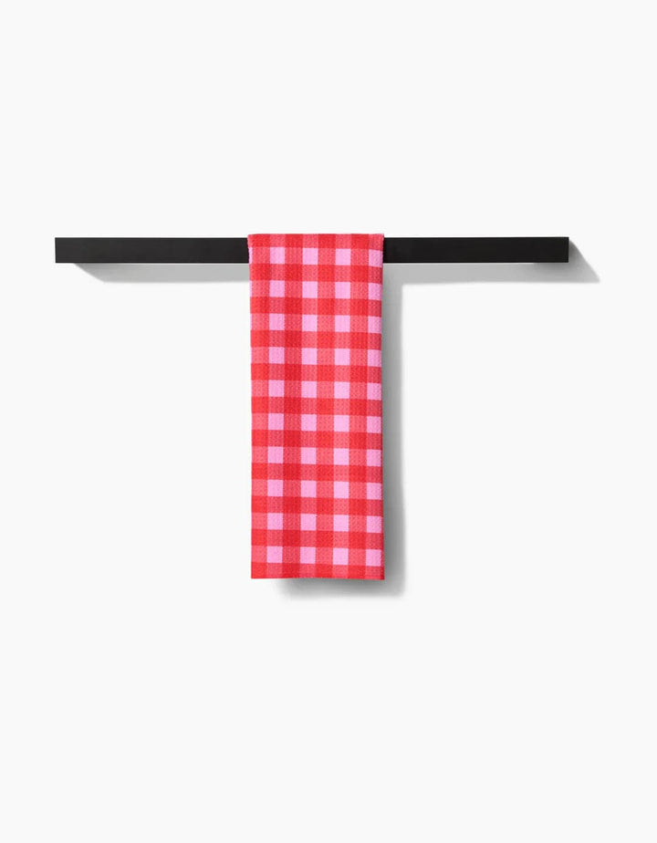 Geometry Kitchen Towels Cherry Gingham Kitchen Tea Towel