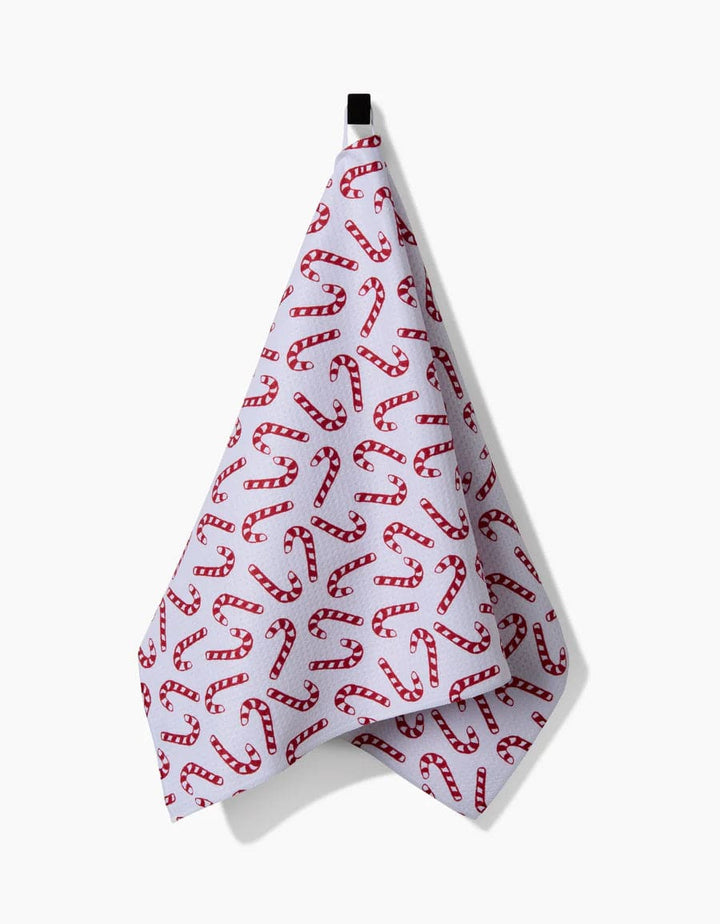 Geometry Kitchen Towels Christmas Candy Canes Kitchen Tea Towel