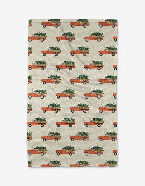 Geometry Kitchen Towels Christmas Ride Kitchen Tea Towel