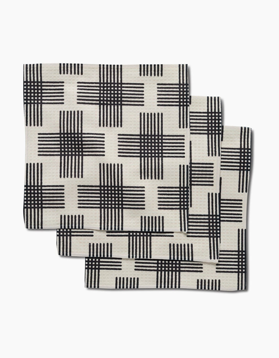 Geometry Kitchen Towels Cross Hatch Dishcloth Set