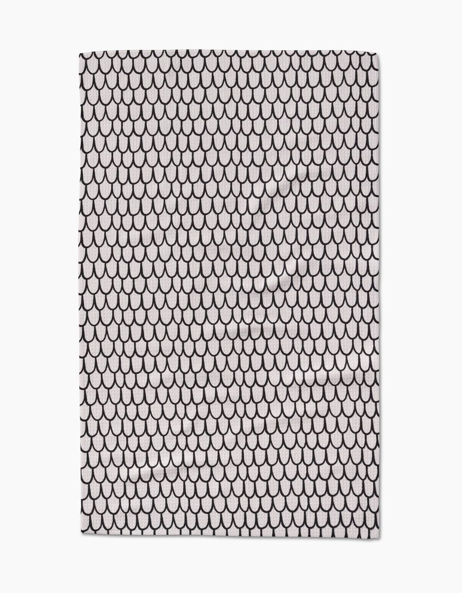 Geometry Kitchen Towels Fish Scale Scribble Kitchen Tea Towel