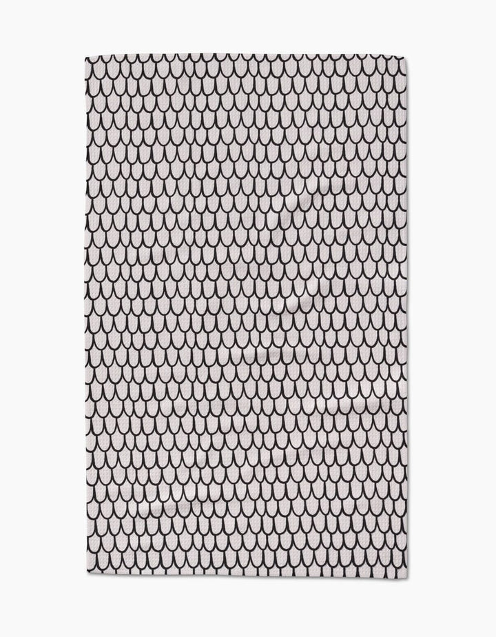 Geometry Kitchen Towels Fish Scale Scribble Kitchen Tea Towel