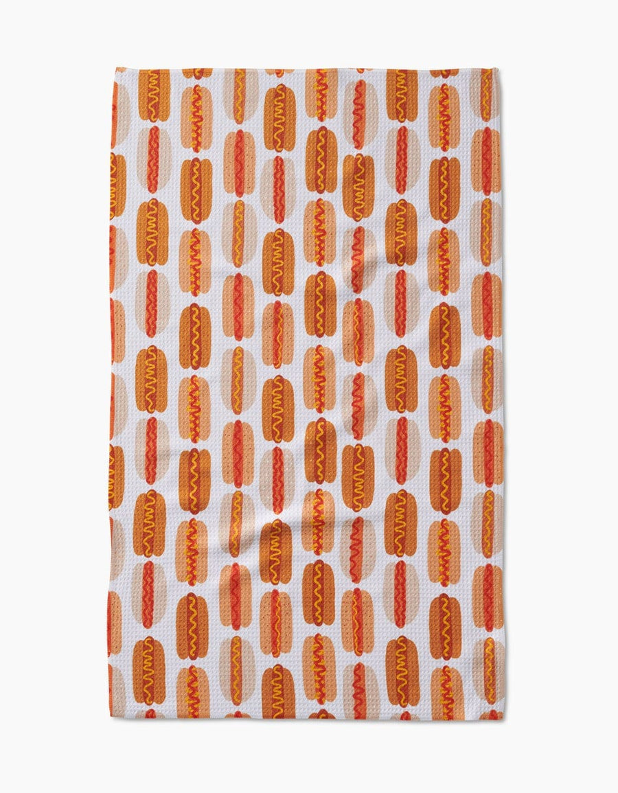 Geometry Kitchen Towels Hot Dogs of Summer Kitchen Tea Towel