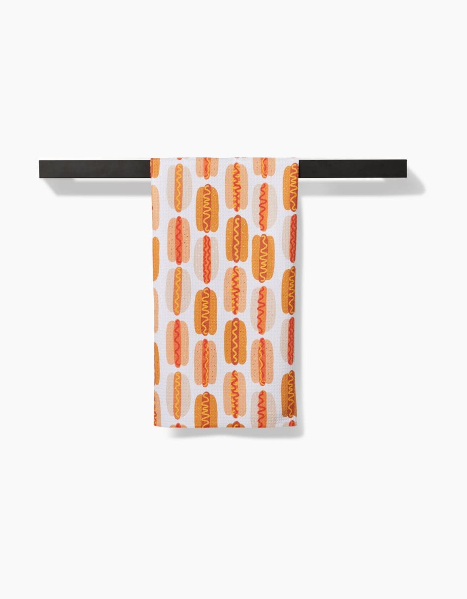 Geometry Kitchen Towels Hot Dogs of Summer Kitchen Tea Towel