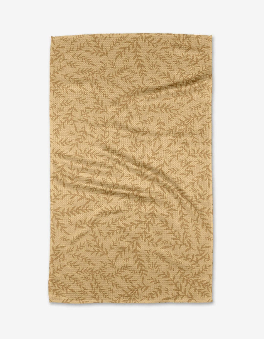 Geometry Kitchen Towels Leafy Fall Kitchen Tea Towel