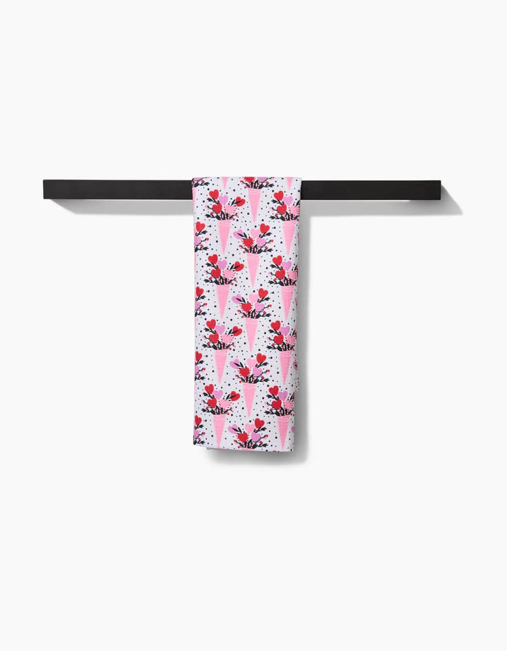 Geometry Kitchen Towels Love Bouquet Kitchen Tea Towel