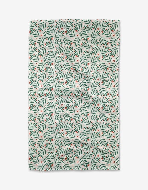 Geometry Kitchen Towels Merry Berry Cherry Red Kitchen Tea Towel