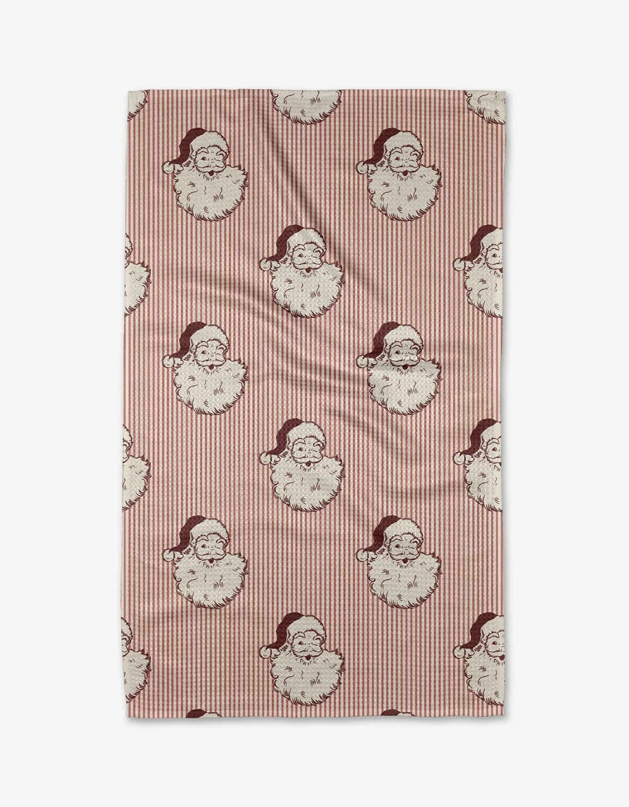 Geometry Kitchen Towels Mr.Clause Kitchen Tea Towel