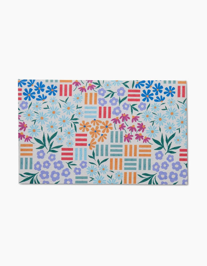 Geometry Kitchen Towels Not Paper Towels - Floral Garden