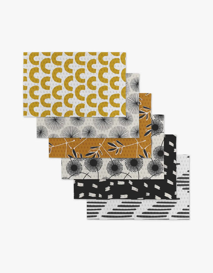 Geometry Kitchen Towels Not Paper Towels - Pop of Color