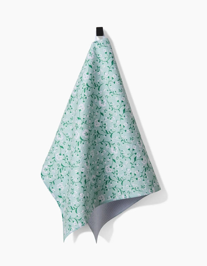 Geometry Kitchen Towels Plumbago Bloom Kitchen Tea Towel