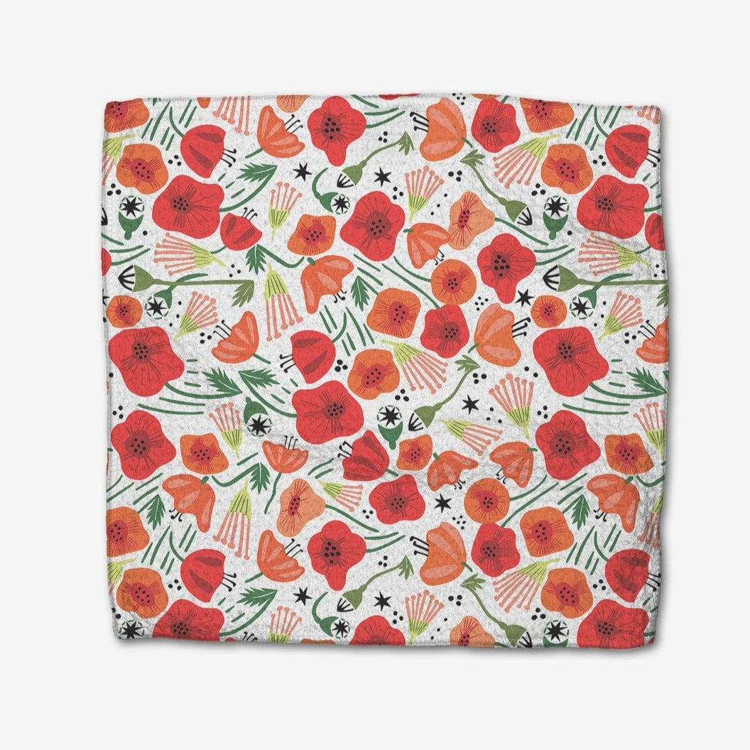 Geometry Kitchen Towels Poppy Power Dishcloth Set
