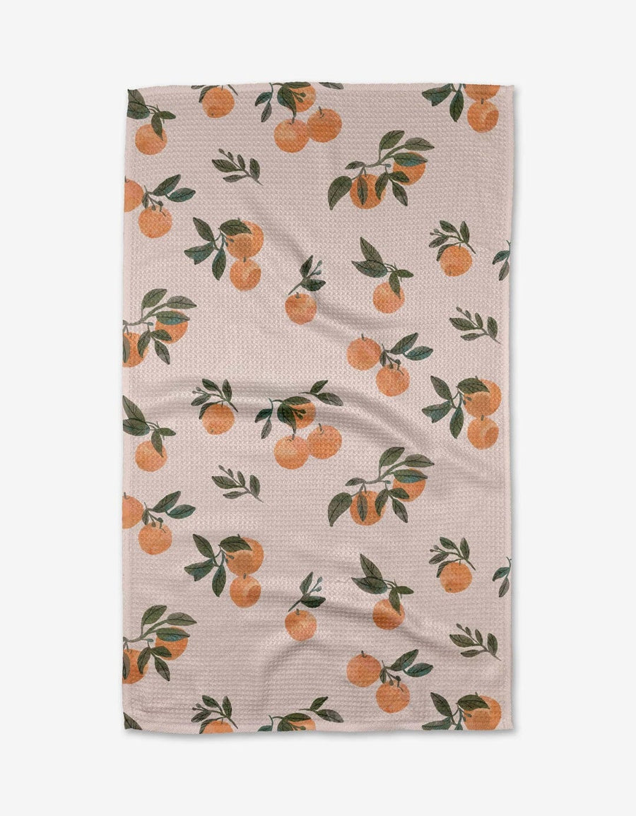 Geometry Kitchen Towels Pretty in Peach Kitchen Tea Towel