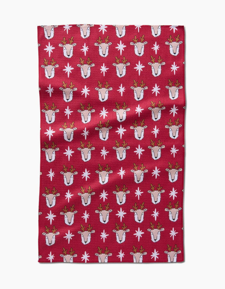 Geometry Kitchen Towels Reindeer Star Kitchen Tea Towel