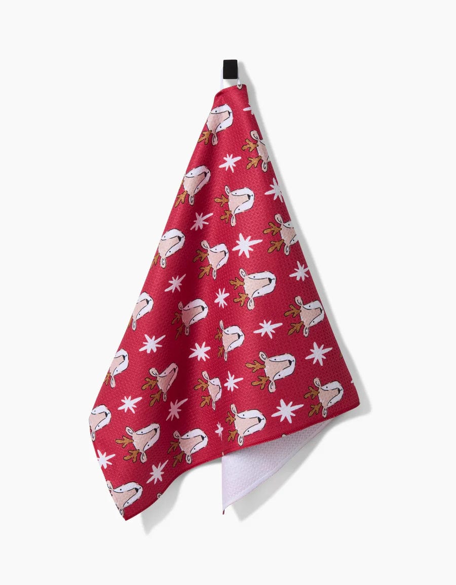 Geometry Kitchen Towels Reindeer Star Kitchen Tea Towel