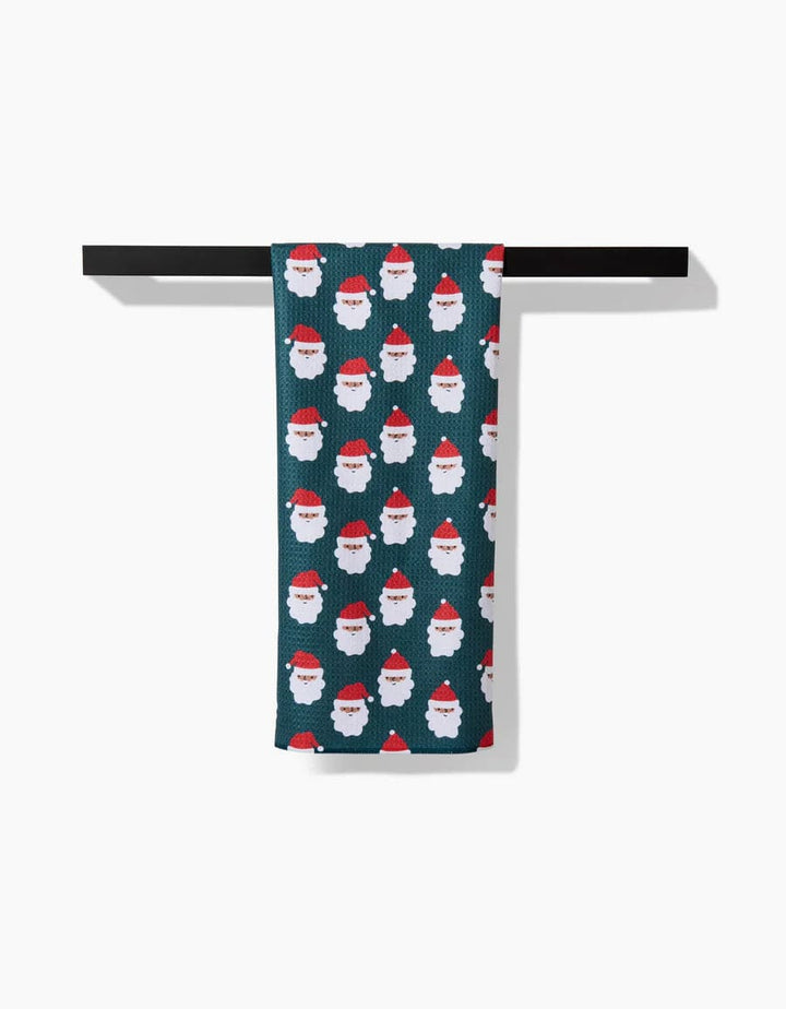 Geometry Kitchen Towels Santa Santa Kitchen Tea Towel