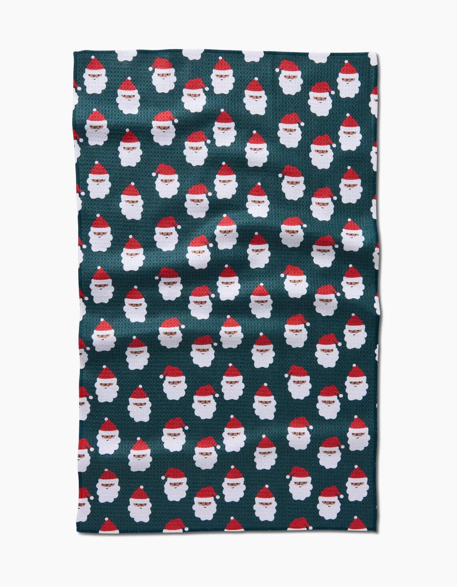 Geometry Kitchen Towels Santa Santa Kitchen Tea Towel