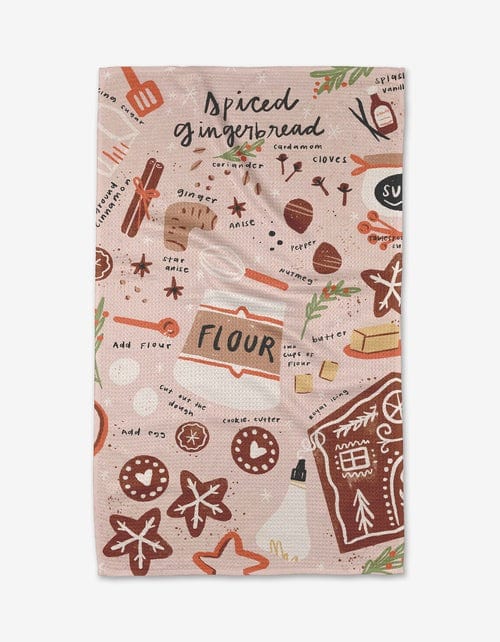 Spiced Gingerbread Kitchen Tea Towel - Paper Luxe