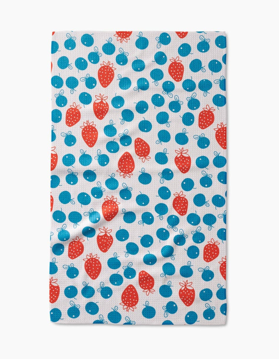 Geometry Kitchen Towels Star Spangled Berry Kitchen Tea Towel