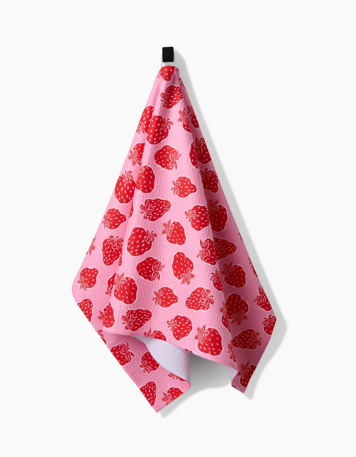 Geometry Kitchen Towels Strawberry Fields Kitchen Tea Towel