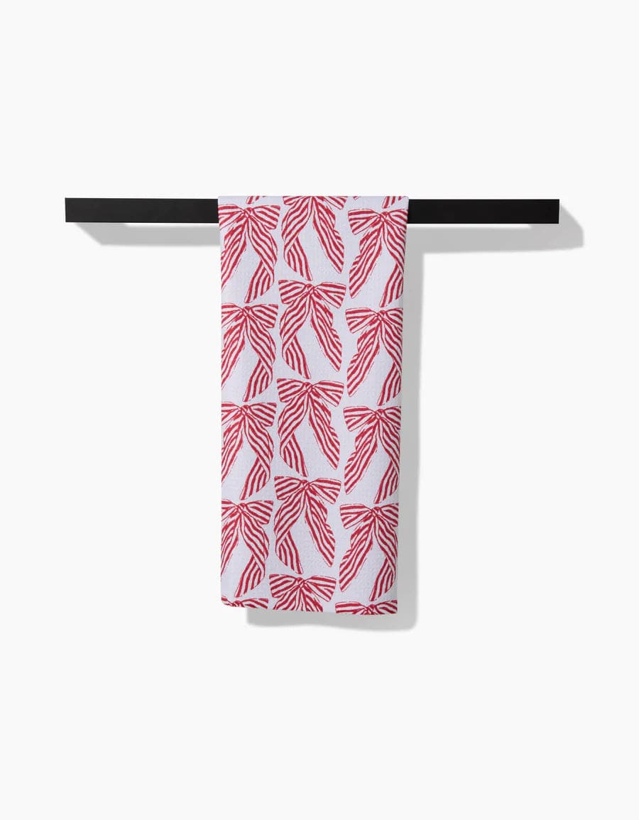 Geometry Kitchen Towels Striped Bows Kitchen Tea Towel