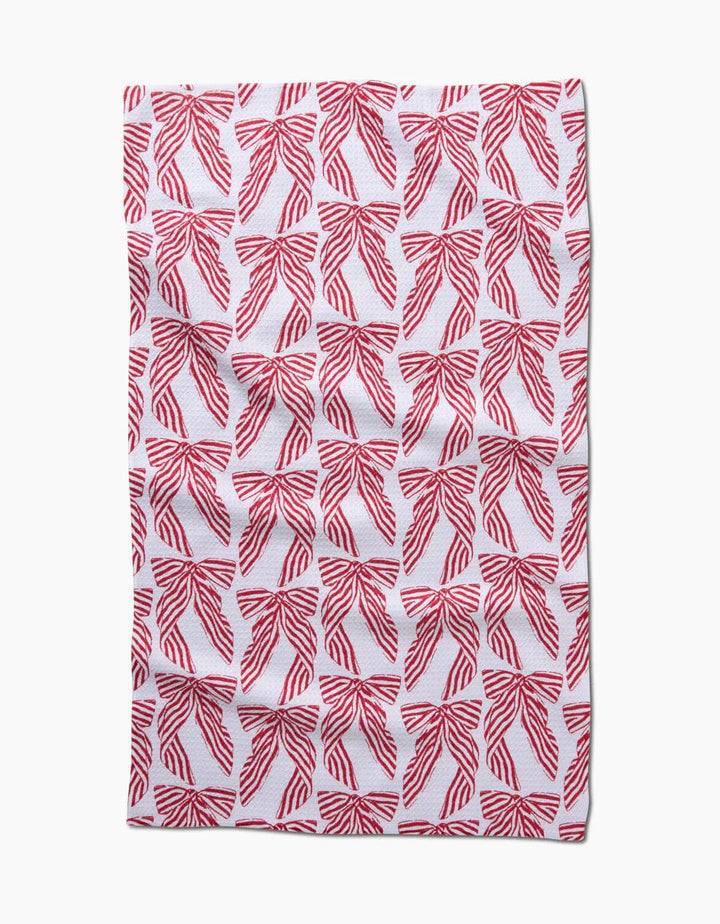 Geometry Kitchen Towels Striped Bows Kitchen Tea Towel