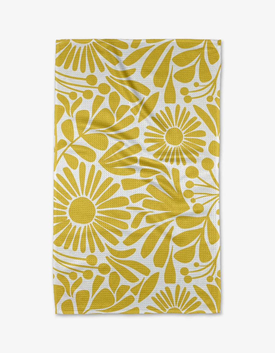 Geometry Kitchen Towels Sunlit Blooms Kitchen Tea Towel
