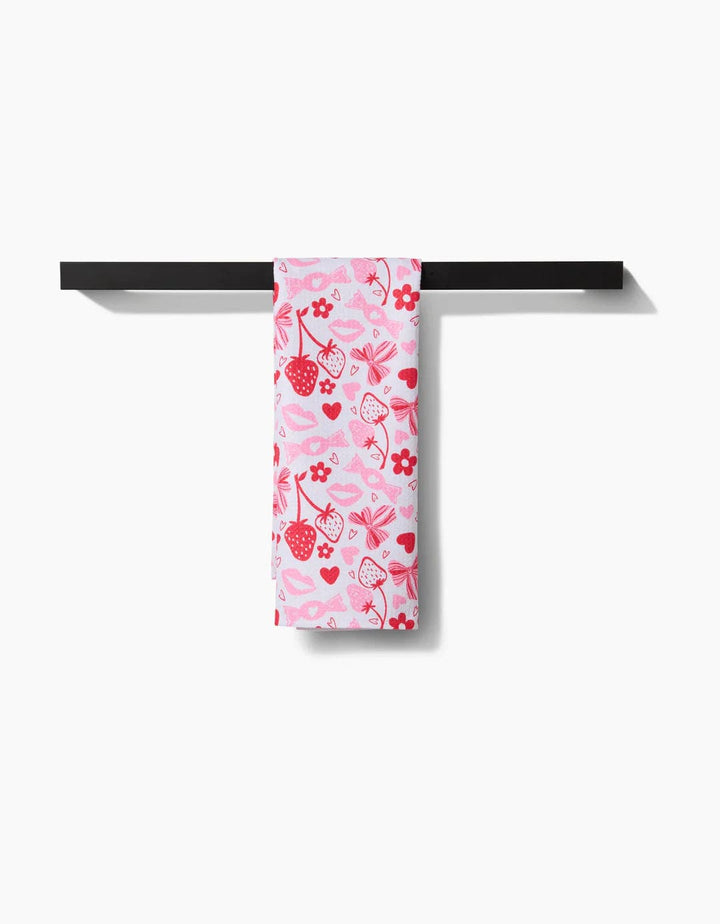 Geometry Kitchen Towels Sweet Valentine Kitchen Tea Towel