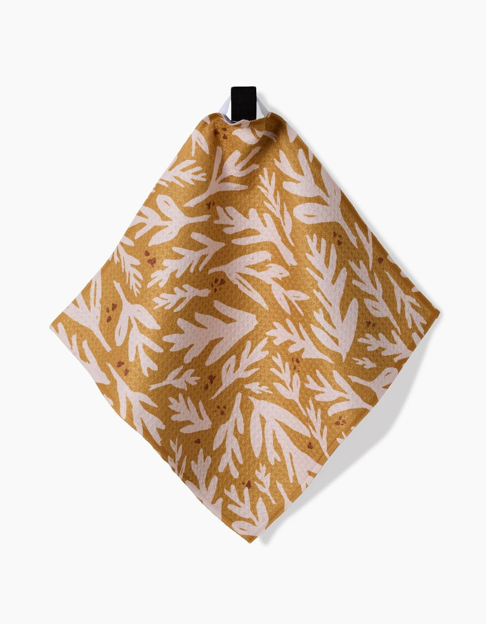 Geometry Kitchen Towels Trail Dusting Gold Dishcloth Set