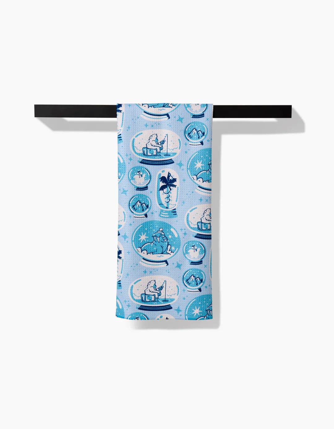 Geometry Kitchen Towels Winter Snow Globe Collection Tea Towel