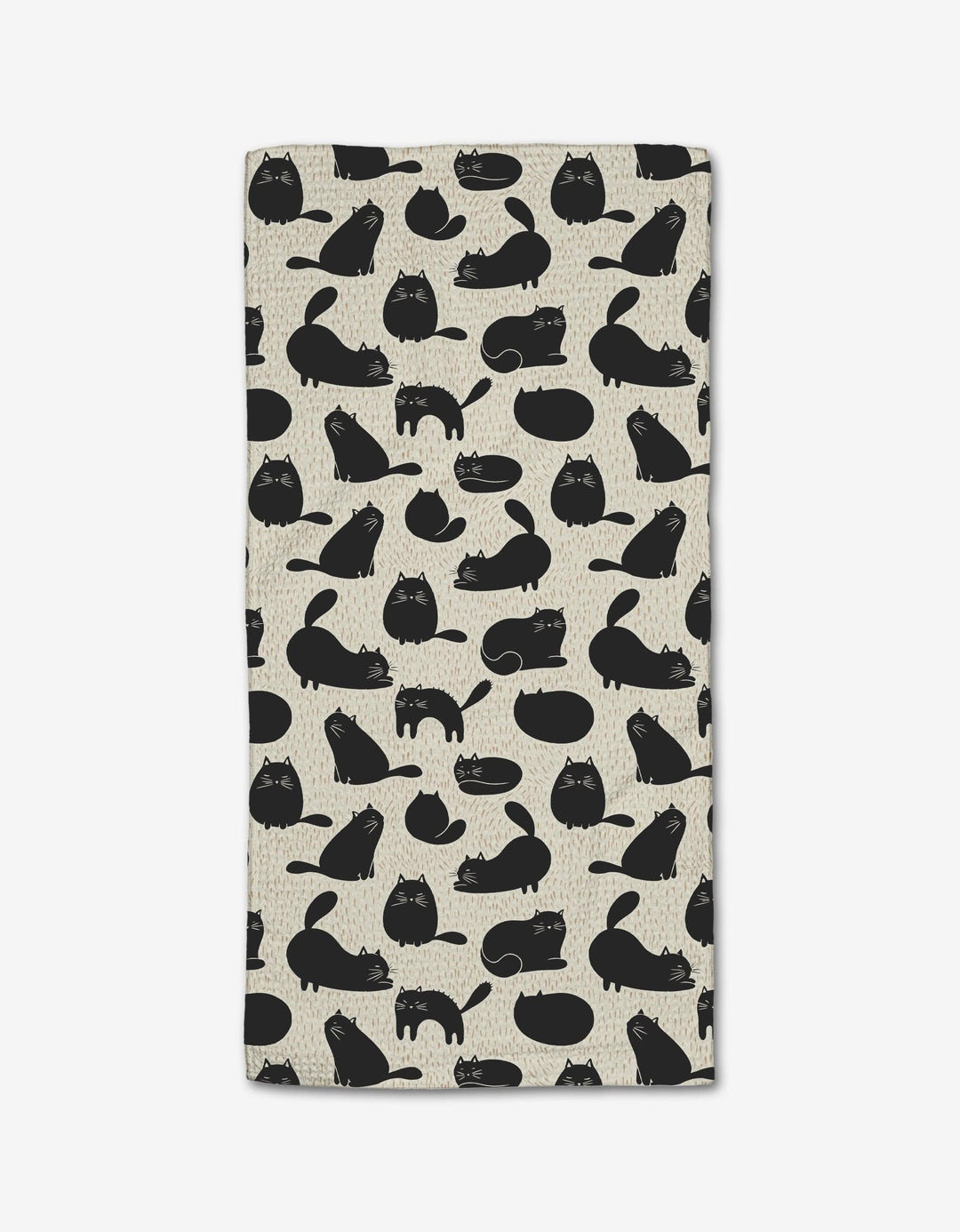 Geometry Tea Towel Black Cat Magic Bar Towel