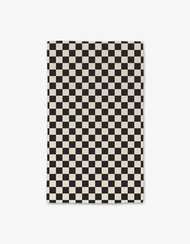 Geometry Tea Towel Checkered Hand Towel