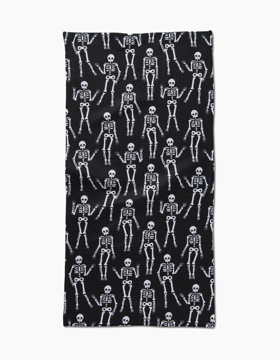 Geometry Tea Towel Dancing Skeletons Bar Towel