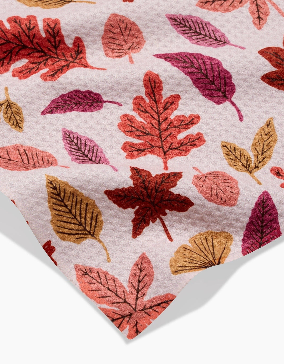 Geometry Tea Towel Fall Leaves Bar Towel