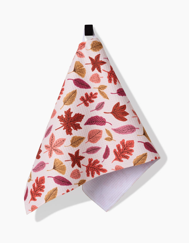 Geometry Tea Towel Fall Leaves Bar Towel