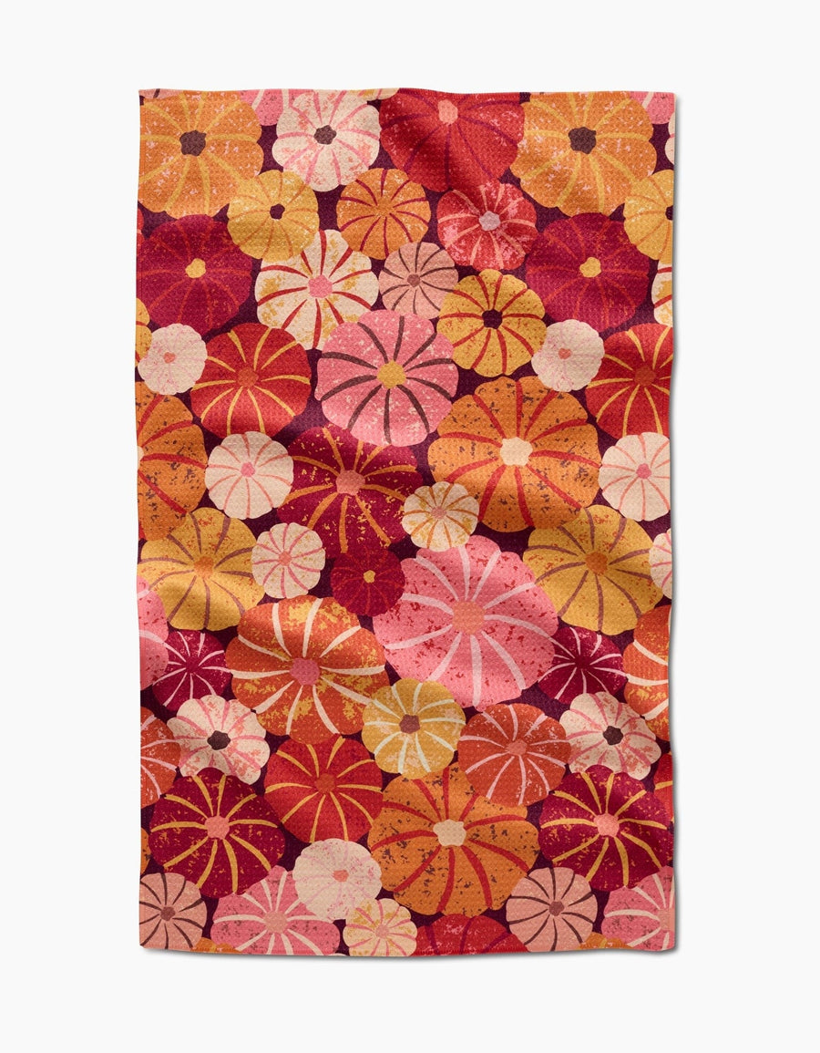 Geometry Tea Towel Spicy Pumpkins Kitchen Tea Towel