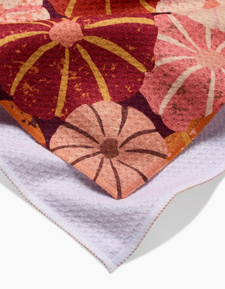 Geometry Tea Towel Spicy Pumpkins Kitchen Tea Towel