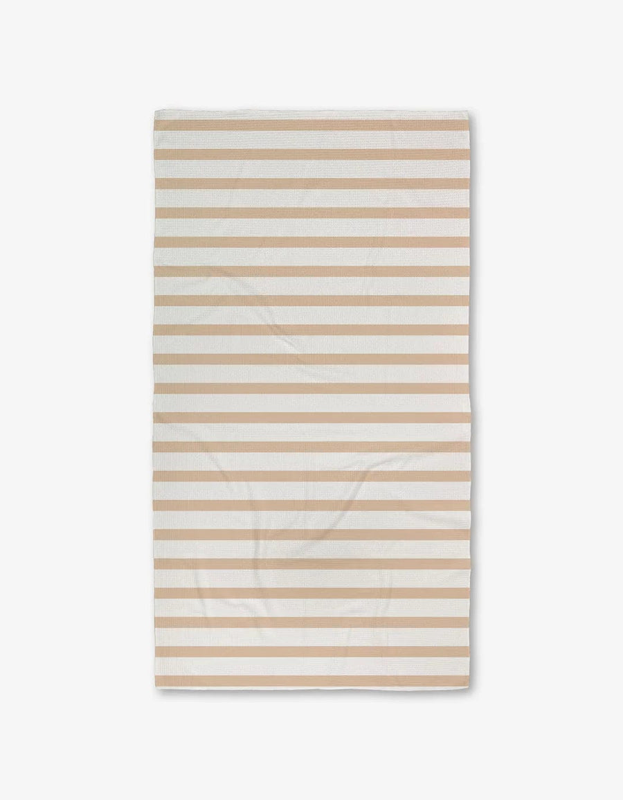 Geometry Towel Sandalwood Stripes Bath Towel