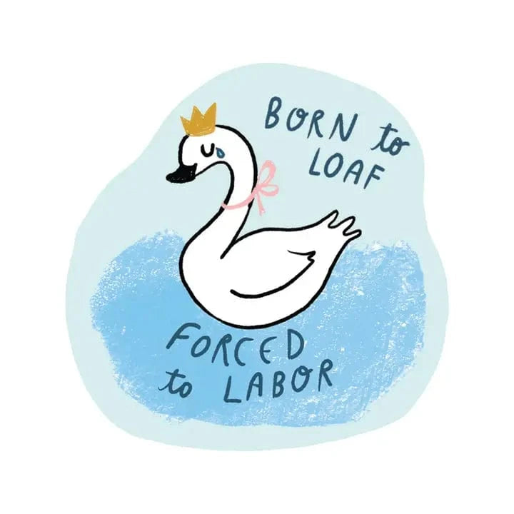 Ghost Academy Cards Born To Loaf Swan Sticker