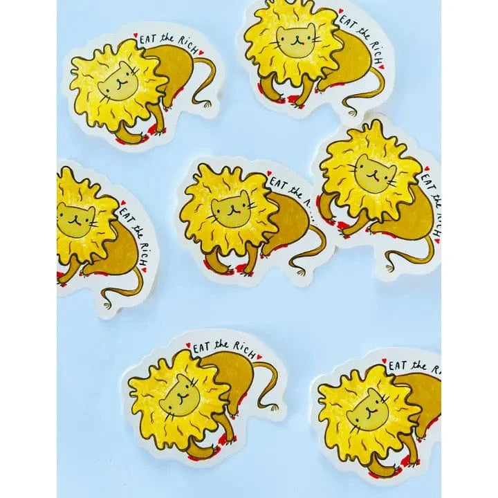 Ghost Academy Cards Eat the Rich Lion Sticker