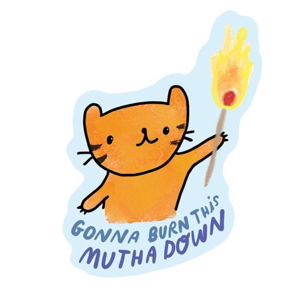 Ghost Academy Sticker Burn This Mutha Sticker