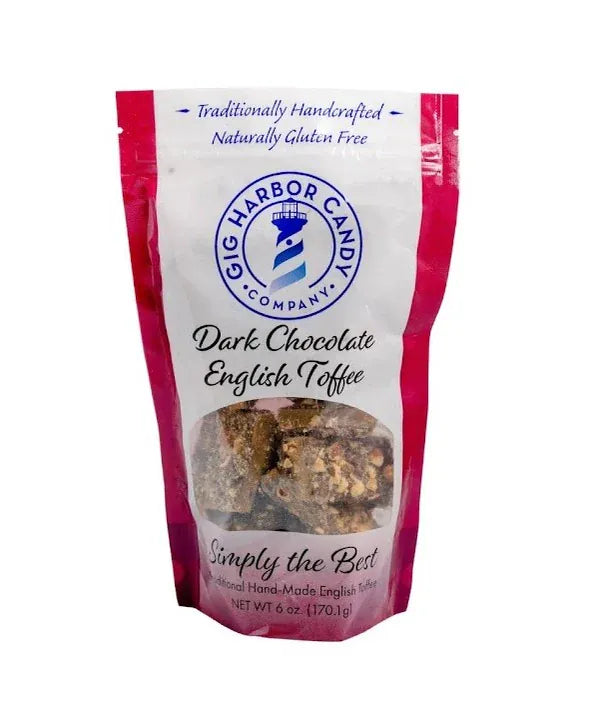 Gig Harbor Candy Company Treats Dark Chocolate English Toffee