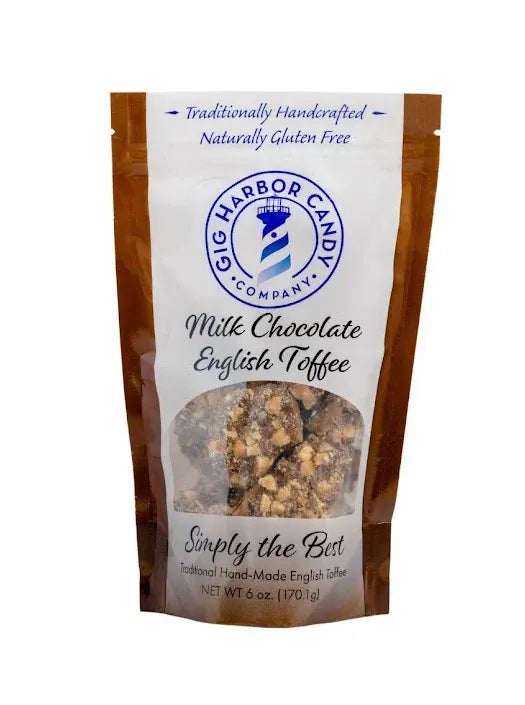Gig Harbor Candy Company Treats Milk Chocolate English Toffee
